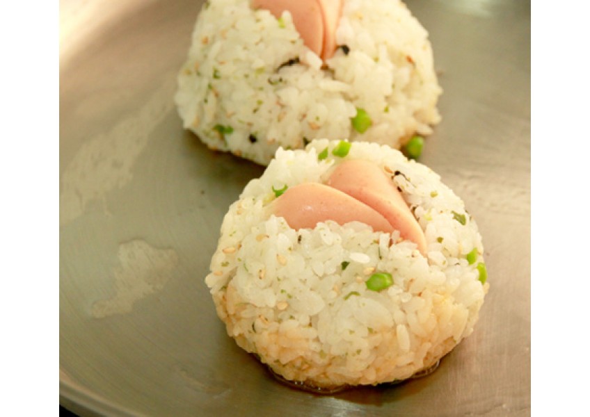 邀稿 明太子魚香腸烤飯糰