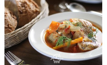 蔬菜番茄燉魚｜讓減重餐變好吃