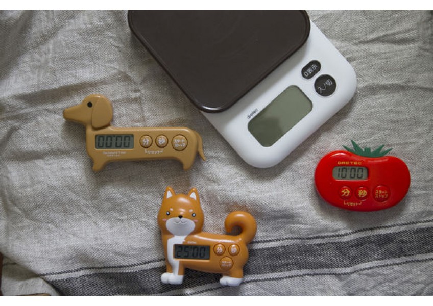 團購：買一送一有保固的日本dretec電子秤、狗狗造型計時器和MUJI風格多功能計時器