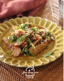 泰式料理3：黃咖哩雞麵+瀑布豬沙拉+蝦醬高麗菜+羅望子果汁