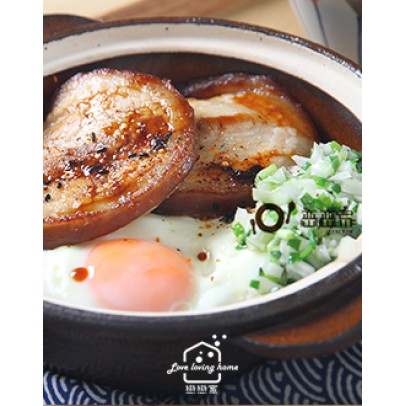 日式料理2：蔥鹽叉燒肉蓋飯/柳葉魚南蠻漬/野菜天婦羅及沾醬(加碼：櫻花樹)/紫蘇蘋果