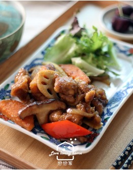 日式料理9：黃金炸牡蠣/蜜黑醋燴野菜雞肉/鮭魚奶油拌飯/鮭魚親子米蛋糕