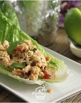 泰式料理2：香檸薄荷雞粒沙拉/蕉葉紅咖哩蒸魚/綠咖哩雞/香茅水果冰沙