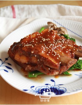 節令料理系列1：京都排骨+酸菜魚片湯+涼拌海蜇皮+軟心和菓子
