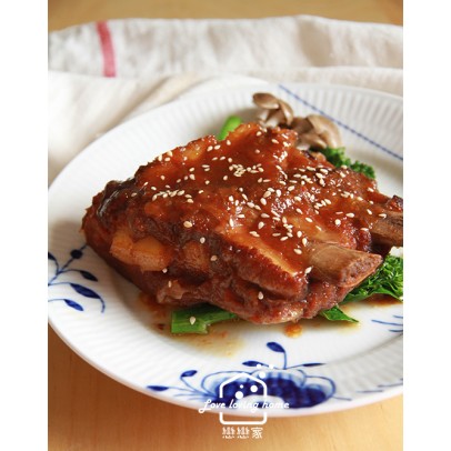 節令料理系列1：京都排骨+酸菜魚片湯+涼拌海蜇皮+軟心和菓子